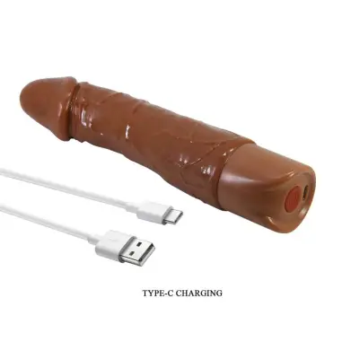 Donald Vibrador Realístico 19,5 cm Ø 4 cm Color Marrón