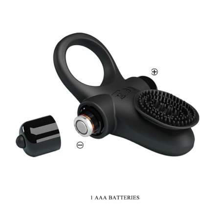 PRETTY LOVE - ANILLO VIBRADOR II PARA PENE NEGRO PRETTY LOVE MALE