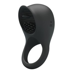 PRETTY LOVE - ANILLO VIBRADOR PARA PENE CON LENGUA NEGRO PRETTY LOVE MALE