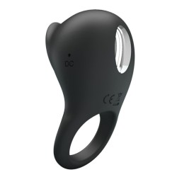 PRETTY LOVE - ANILLO VIBRADOR PARA PENE CON LENGUA NEGRO PRETTY LOVE MALE 2