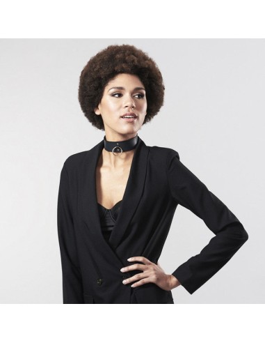 BIJOUX INDISCRETS MAZE - COLLAR CON CORREA NEGRO 