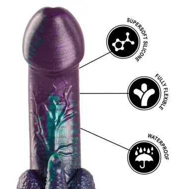 Epic Basilisk Dildo Doble Placer Escamoso Pequeño