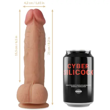 Arnés Silicona Liquida Saul 15.5 cm Ø 4.2 cm - Con Ventosa