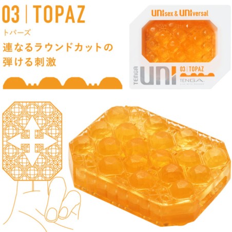 TENGA - UNI VARIETY MASTURBADOR DEDAL PACK 4 UDS TENGA
