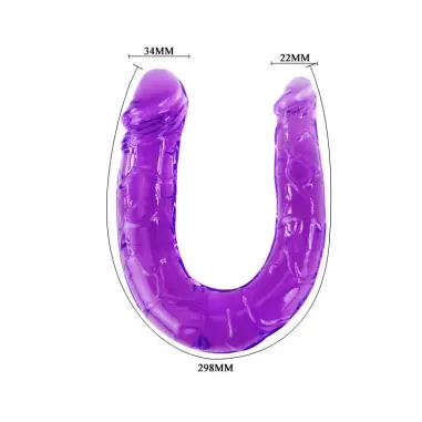 Double Dong Dildo Doble Lila - Envío Discreto | Baile