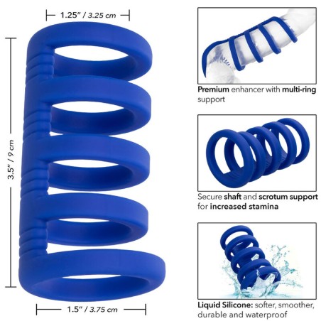 CALEXOTICS - ADMIRAL JAULA XTREME PARA PENE AZUL CALEXOTICS