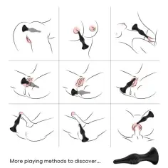 ARMONY - VIBRADOR & PLUG ANAL CONTROL REMOTO NEGRO 2