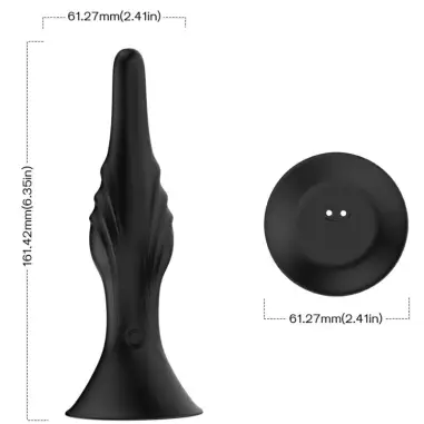 Vibrador & Plug Anal Control Remoto Negro - 9 Modos | Armony