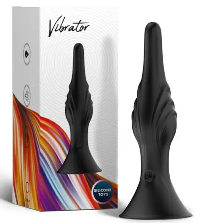Vibrador & Plug Anal Control Remoto Negro - 9 Modos | Armony