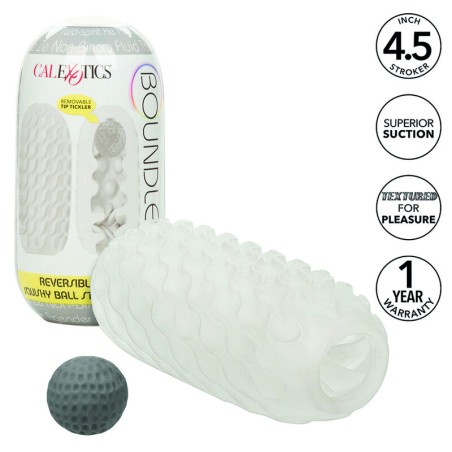 CALEXOTICS - BOUNDLESS STROKER BLANDO REVERSIBLE GRIS CALEXOTICS
