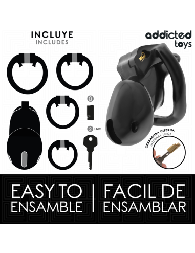 ADDICTED TOYS LOCKED - MINDNIGHT CELL JAULA PARA PENE TALLA S 