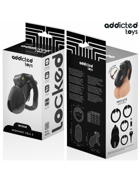 ADDICTED TOYS LOCKED - MINDNIGHT CELL JAULA PARA PENE TALLA S 