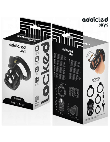 ADDICTED TOYS LOCKED - GILDEN CAGE JAULA PARA PENE DE SILICONA 8,5 CM 