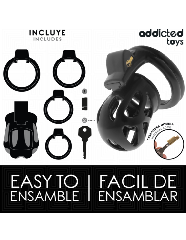 ADDICTED TOYS LOCKED - SILENT KEEP JAULA PARA PENE 7,5 CM 
