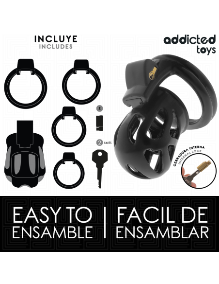 ADDICTED TOYS LOCKED - SILENT KEEP JAULA PARA PENE 7,5 CM 