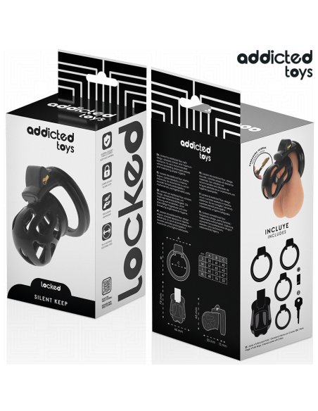 ADDICTED TOYS LOCKED - SILENT KEEP JAULA PARA PENE 7,5 CM 
