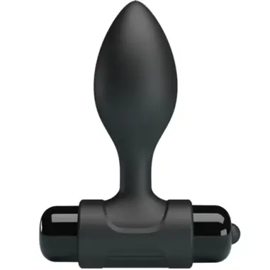 Vibra Butt Plug Anal 10 Vibraciones Negro | Pretty Love