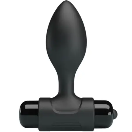 Vibra Butt Plug Anal 10 Vibraciones Negro | Pretty Love