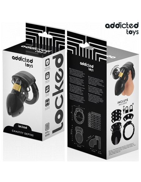 ADDICTED TOYS LOCKED - CHASTITY DEPTHS JAULA PARA PENE 7,5 CM 