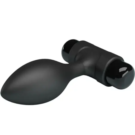 Vibra Butt Plug Anal 10 Vibraciones Negro | Pretty Love