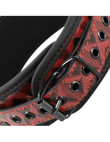 BEGME - RED EDITION COLLAR CON CADENAS Y PINZAS PEZONES CON FORRO DE NEOPRENO 
