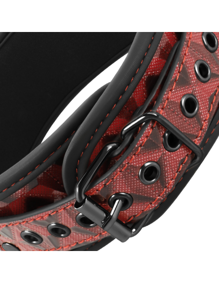 BEGME - RED EDITION COLLAR CON CADENAS Y PINZAS PEZONES CON FORRO DE NEOPRENO 
