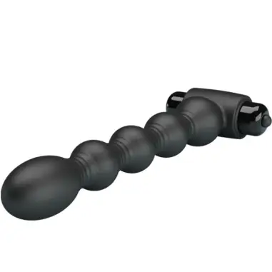 Lynn Plug Anal Silicona 10 Vibraciones Negro | Pretty Love