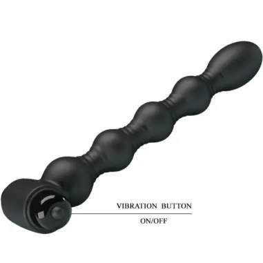 Lynn Plug Anal Silicona 10 Vibraciones Negro | Pretty Love
