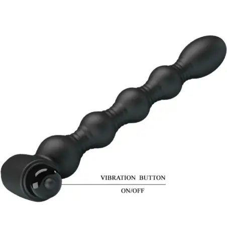 Lynn Plug Anal Silicona 10 Vibraciones Negro | Pretty Love
