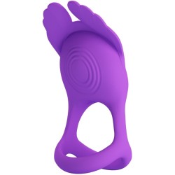 PRETTY LOVE - SILAS ANILLO VIBRADOR 7 VIBRACIONES SILICONA LILA PRETTY LOVE MALE