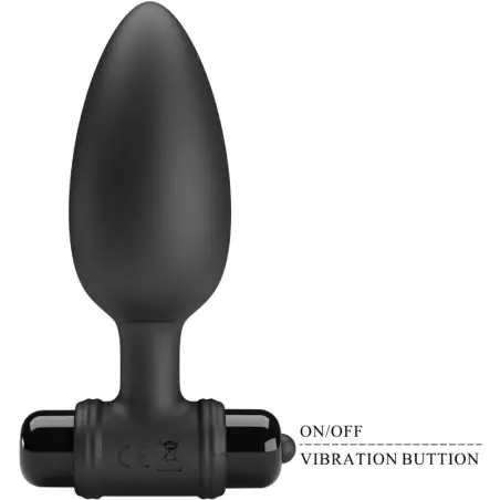 Vibra Butt Plug 2 Plug Anal 10 Vibraciones Negro - 10 Modos