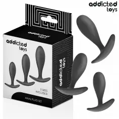 ADDICTED TOYS - SET DE 3 PLUG ANAL SILICONA MODELO 2 2
