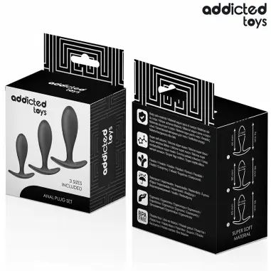 Set de 3 Plug Anal Silicona Modelo 2 | Addicted Toys