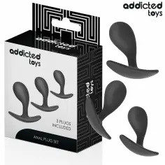 ADDICTED TOYS - SET DE 3 PLUG ANAL SILICONA MODELO 3 2