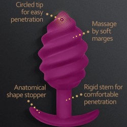 G-VIBE - GPLUG TWIST 2 PLUG ANAL MORADO G-VIBE 2
