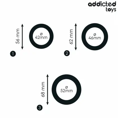 Set de Anillos Silicona Planos | Addicted Toys