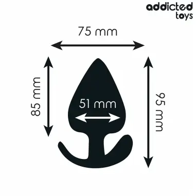 Plug Anal Silicona Talla XL 9.5 cm | Addicted Toys