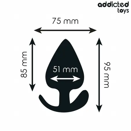 Plug Anal Silicona Talla XL 9.5 cm | Addicted Toys