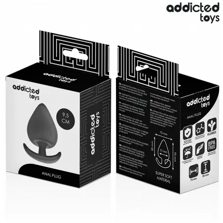 Plug Anal Silicona Talla XL 9.5 cm | Addicted Toys