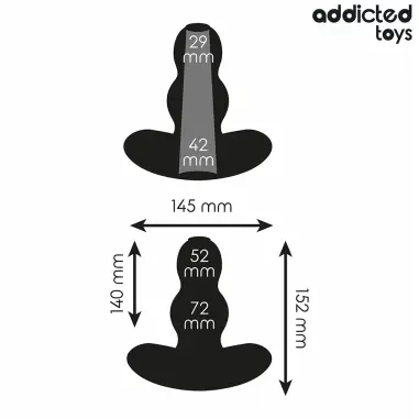 Plug Anal Hueco Silicona Talla XXL 15,2 cm | Addicted Toys
