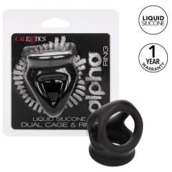 CALEXOTICS - ALPHA ANILLO DE JAULA DOBLE NEGRO CALEXOTICS 2