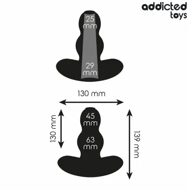 Plug Anal Hueco Silicona Talla XL 13,9 cm | Addicted Toys