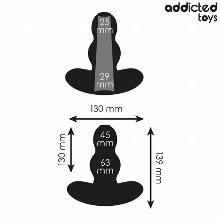 Plug Anal Hueco Silicona Talla XL 13,9 cm | Addicted Toys