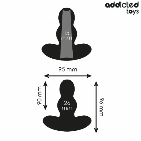 Plug Anal Hueco Silicona Talla M 9,6 cm | Addicted Toys