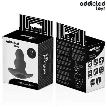 Plug Anal Hueco Silicona Talla M 9,6 cm | Addicted Toys