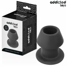 ADDICTED TOYS - PLUG ANAL HUECO EXTREM SILICONA TALLA M 8,7 CM