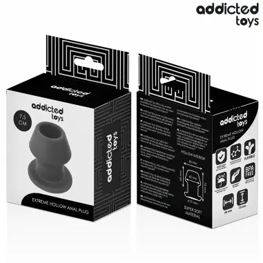 Plug Anal Hueco Extrem Silicona Talla S 7,5 cm