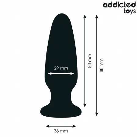 Plug Anal con Joya Silicona Talla S 8,8 cm | Addicted Toys