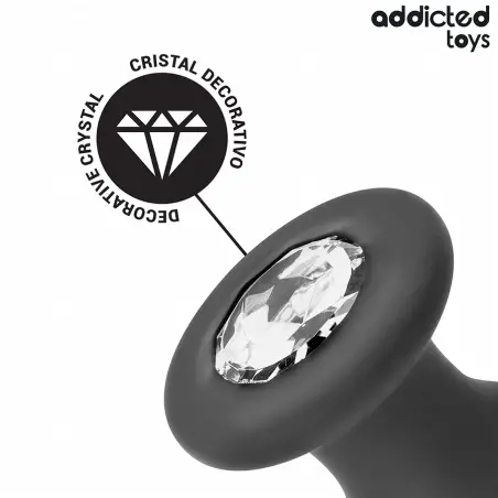 Plug Anal con Joya Silicona Talla M 10,4 cm | Addicted Toys