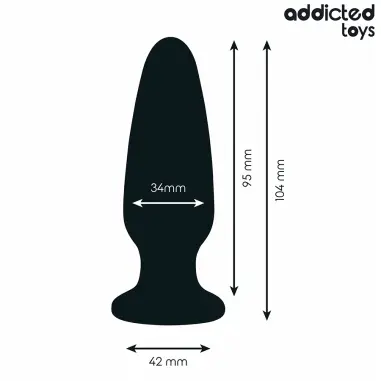 Plug Anal con Joya Silicona Talla M 10,4 cm | Addicted Toys